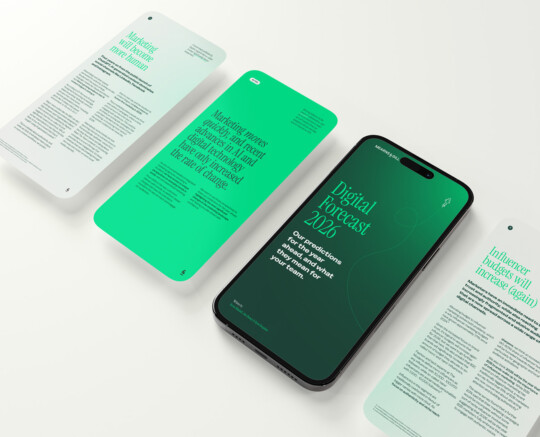 Digital Forecast 2026 Phone Mockup