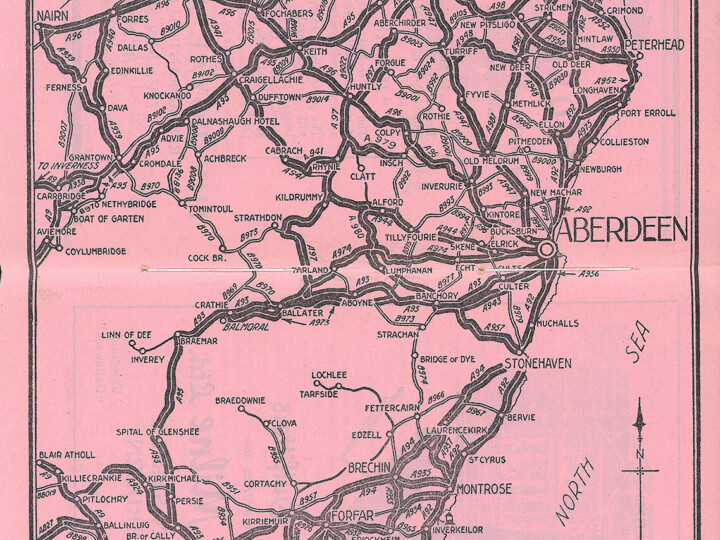 1950s North East Map