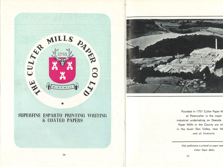 1960s Culter Mills Paper Co Advert