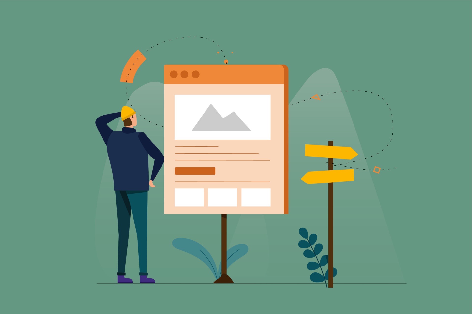 3 steps to navigate your next re design website graphic